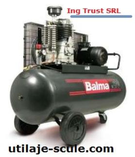 Balma compresor cu piston NS39 NS39S motor trifazic ulei service reparatii piese de schimb set segmenti piston biela cuzineti arbore cilindru placa de supape fulie Ing Trust SRL Focsani Vrancea